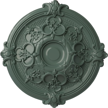 Ekena Millwork Hamilton Ceiling Medallion (Fits Canopies up to 3 3/4"), 17 3/8"OD x 1 3/4"P, Cloud Burst CM17HACBF